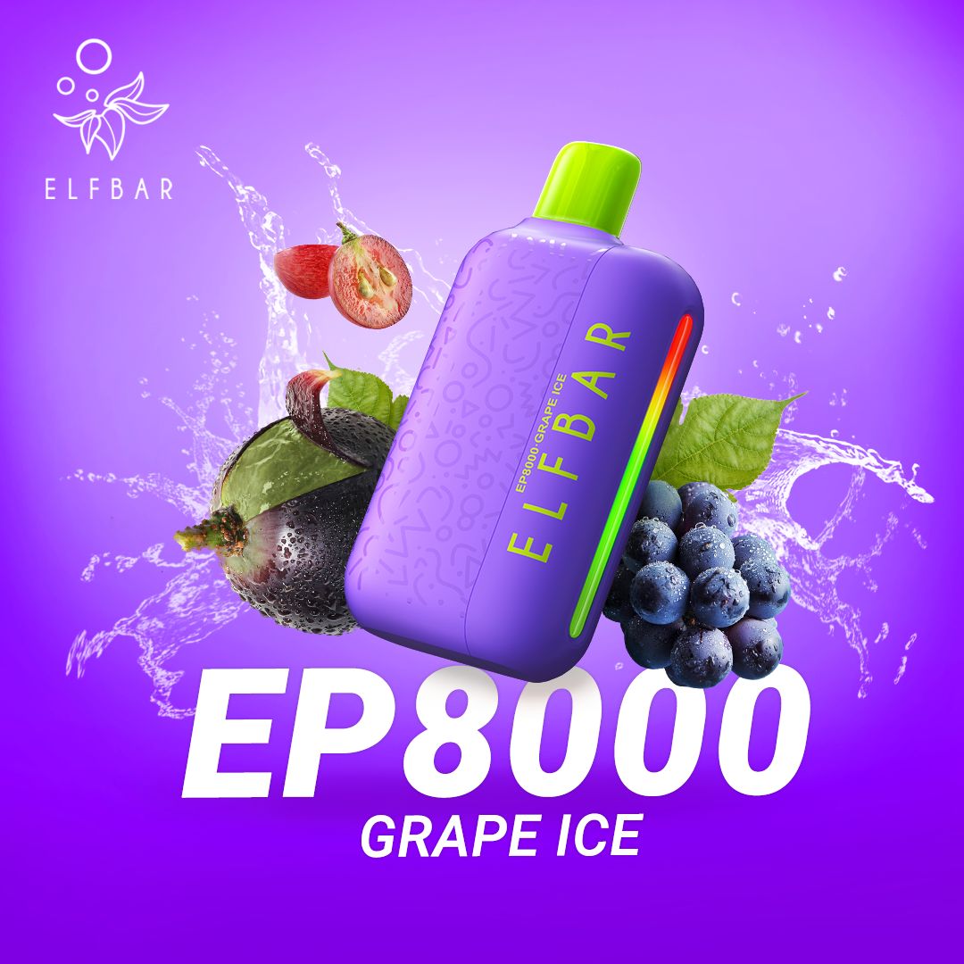 ELF BAR EP8000- Grape ice
